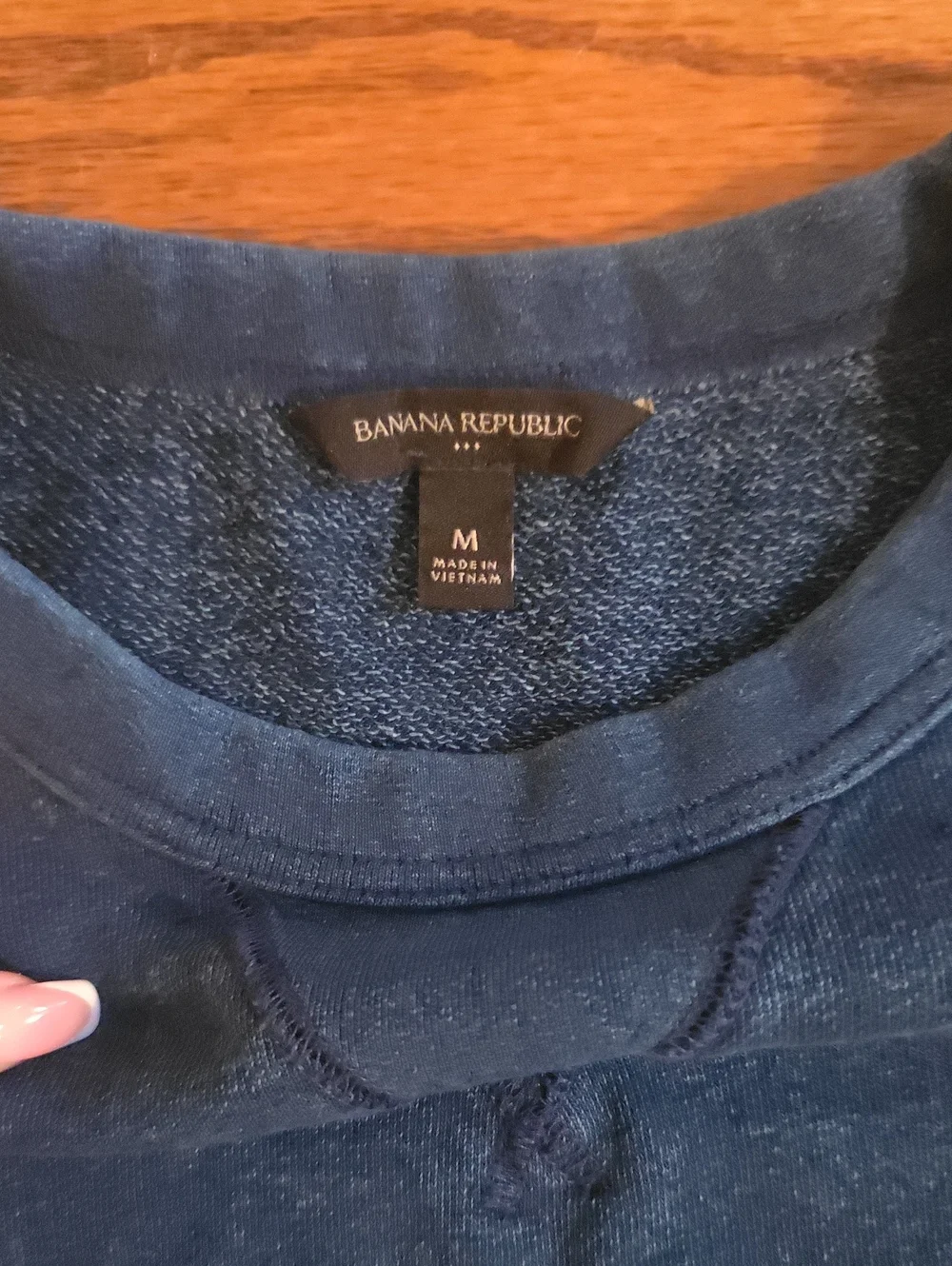 Banana Republic Men's Indigo Crewneck Sweatshirt